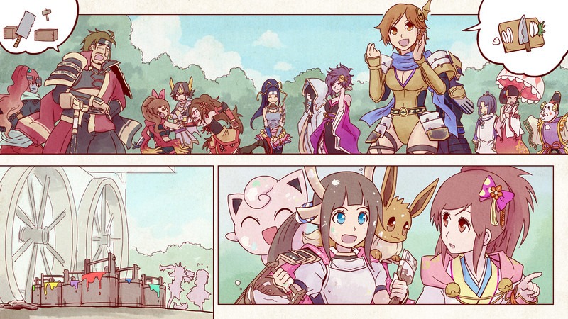 Pocket Monsters + Nobunaga no Yabou - Ranse Iroemaki Chapter 6 page 7 - Chapter 6: The Black Scroll: Nobunaga's Ambition