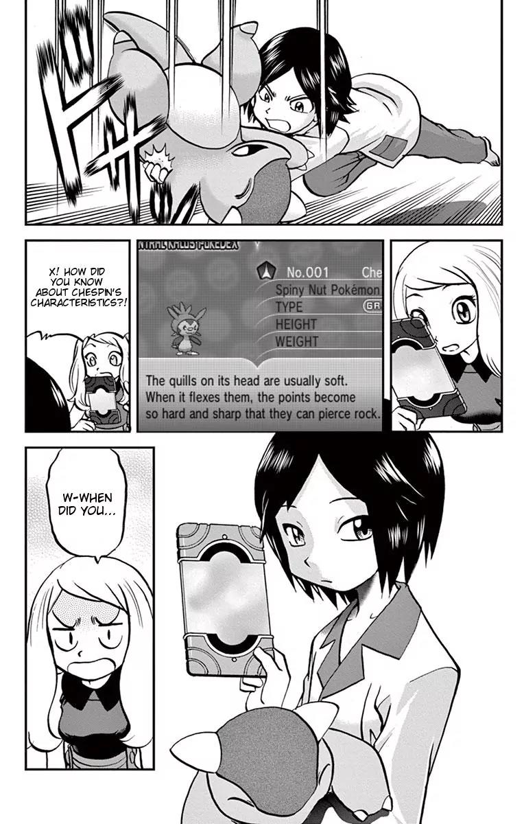 Pocket Monsters SPECIAL XY Chapter 4 page 13 - Chapter 4: Chespin, Pierce