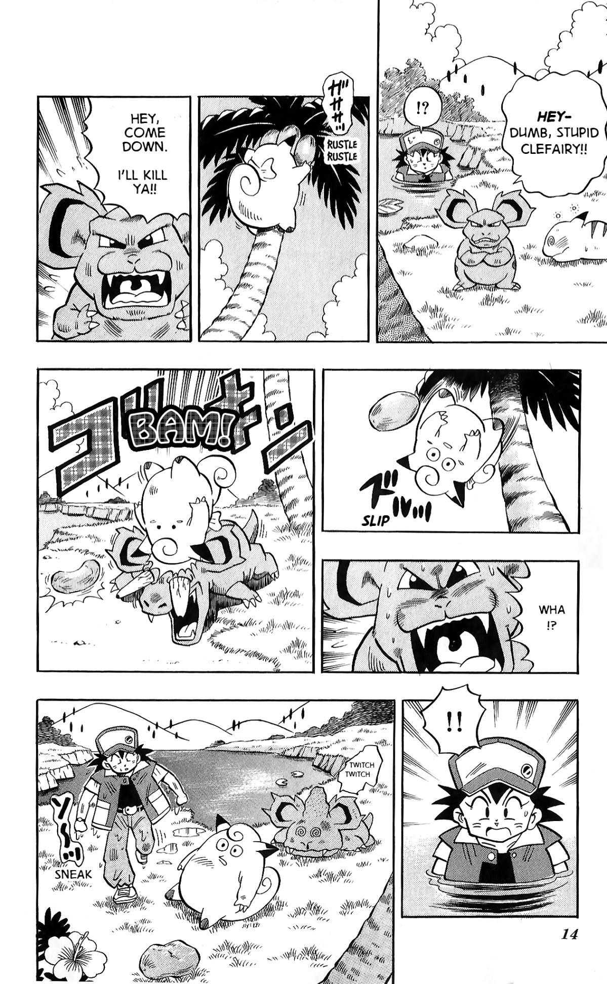 Pocket Monsters Chapter 1 page 14 - Chapter 1 v4 : The Pokemon Clefairy Appears!!