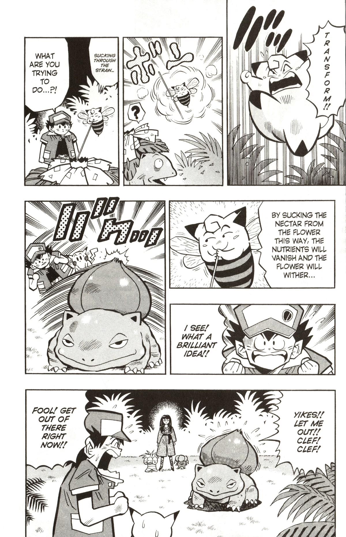 Pocket Monsters Chapter 10 page 19 - Chapter 10: A Tough Battle With the Powerful Venusaur!!
