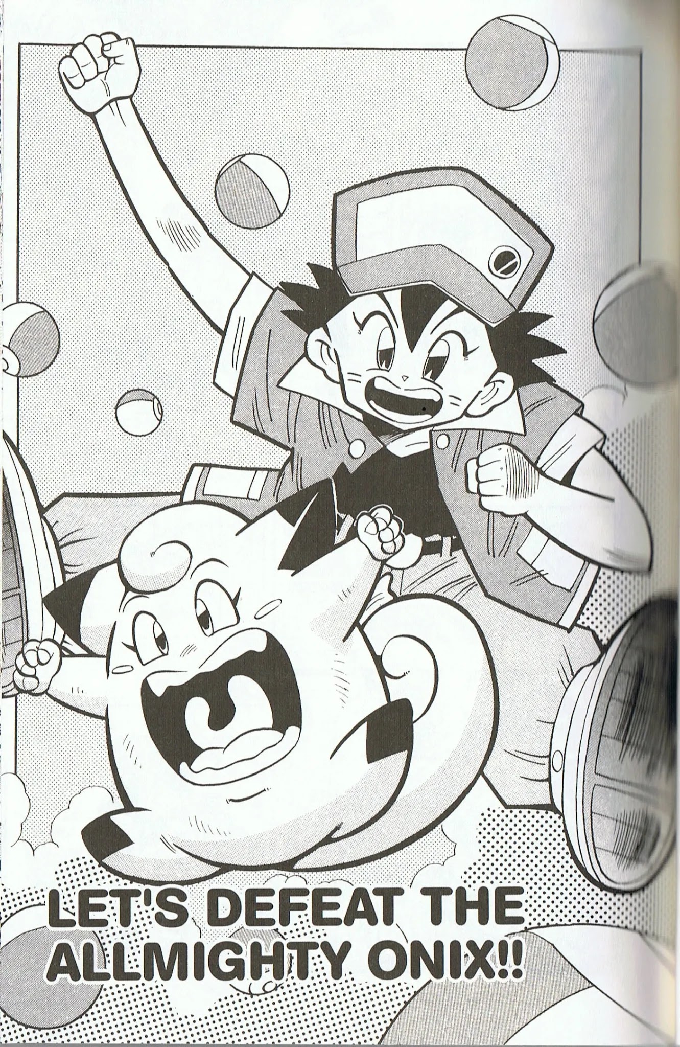Pocket Monsters Chapter 3 page 1 - Chapter 3: Let's Defeat the Allmighty Onix!!