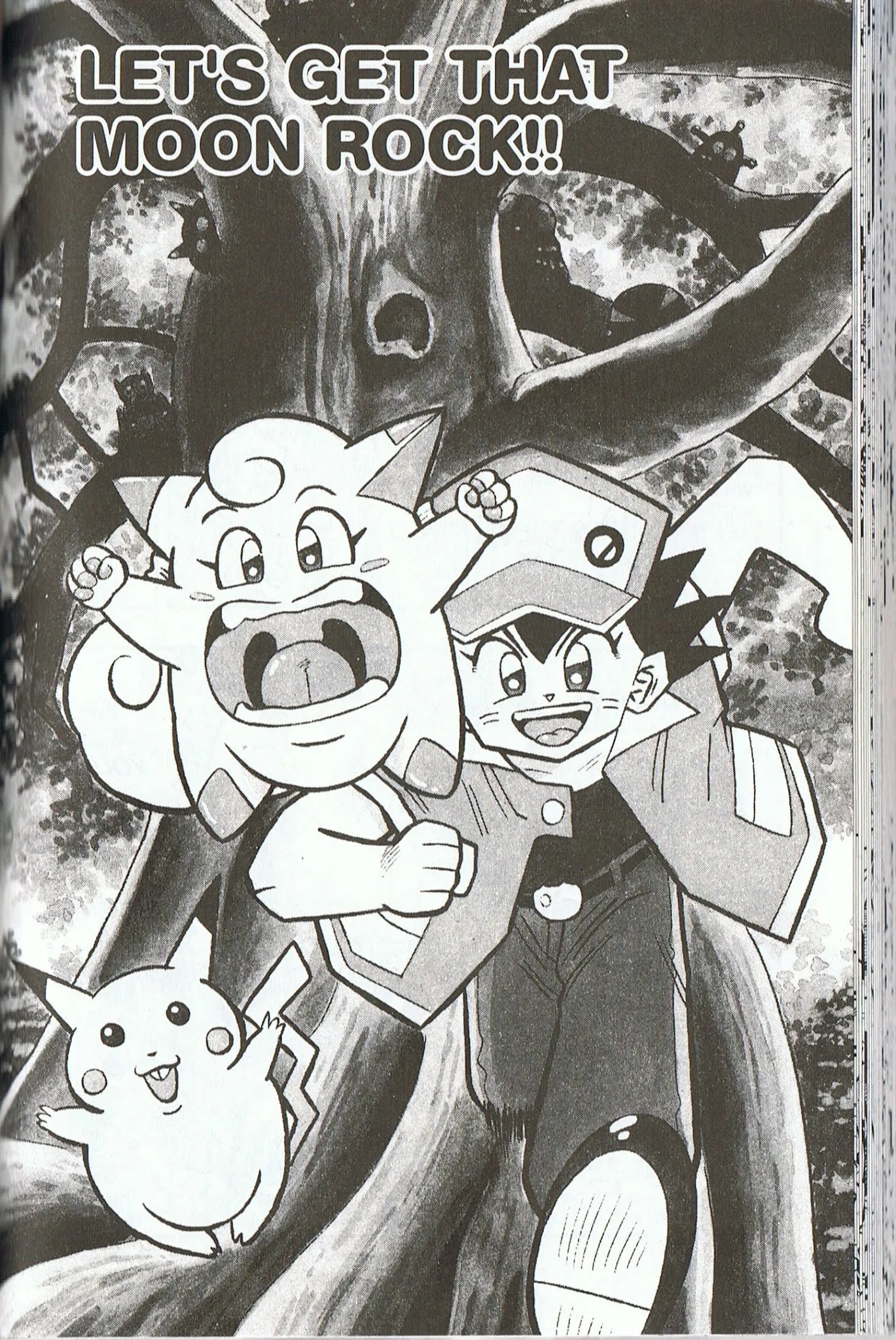 Pocket Monsters Chapter 4 page 1 - Chapter 4: Let's Get that Moon Rock!!
