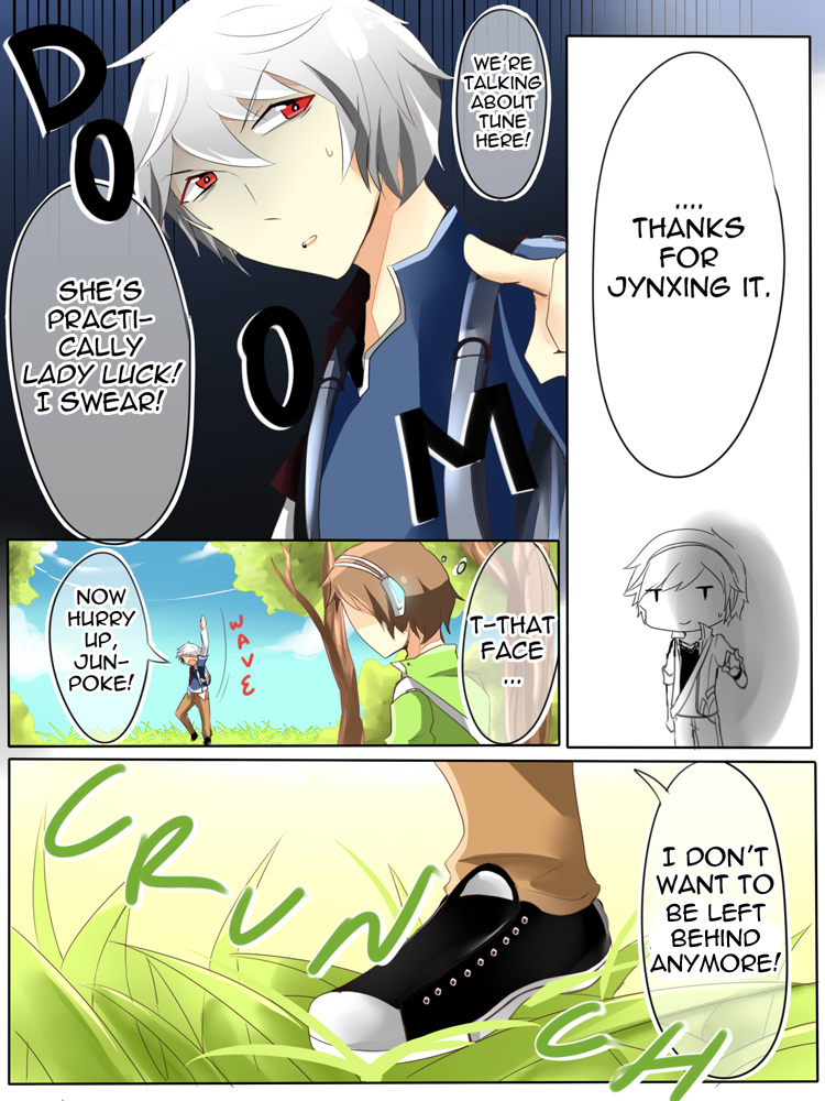Pokemmo - The Webcomic Chapter 2.2 page 12 - Chapter 2 v2 : You're So Hot that I'm Going to Need a Burn Heal