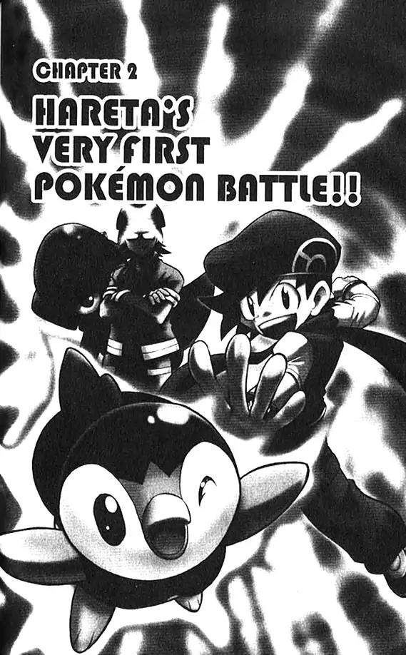 Pokemon DP Chapter 1.2 page 1 - Vol.1 Chapter 2: Hareta's Very First Pokemon Battle!!