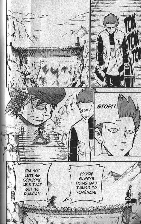 Pokemon DP Chapter 2.3 page 12 - Vol.2 Chapter 3: Team Galactic's Conspiracy, Revealed!!