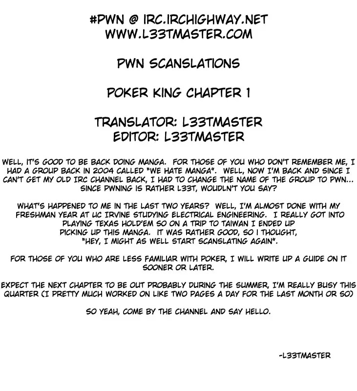 Poker King Chapter 1.1 page 58 - Vol.1 Chapter 1: The 100 Million Yen Showdown