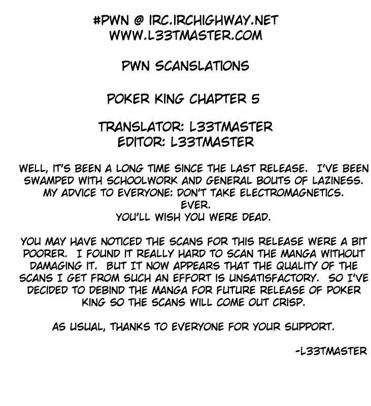 Poker King Chapter 1.5 page 27 - Vol.1 Chapter 5: The Last Moment