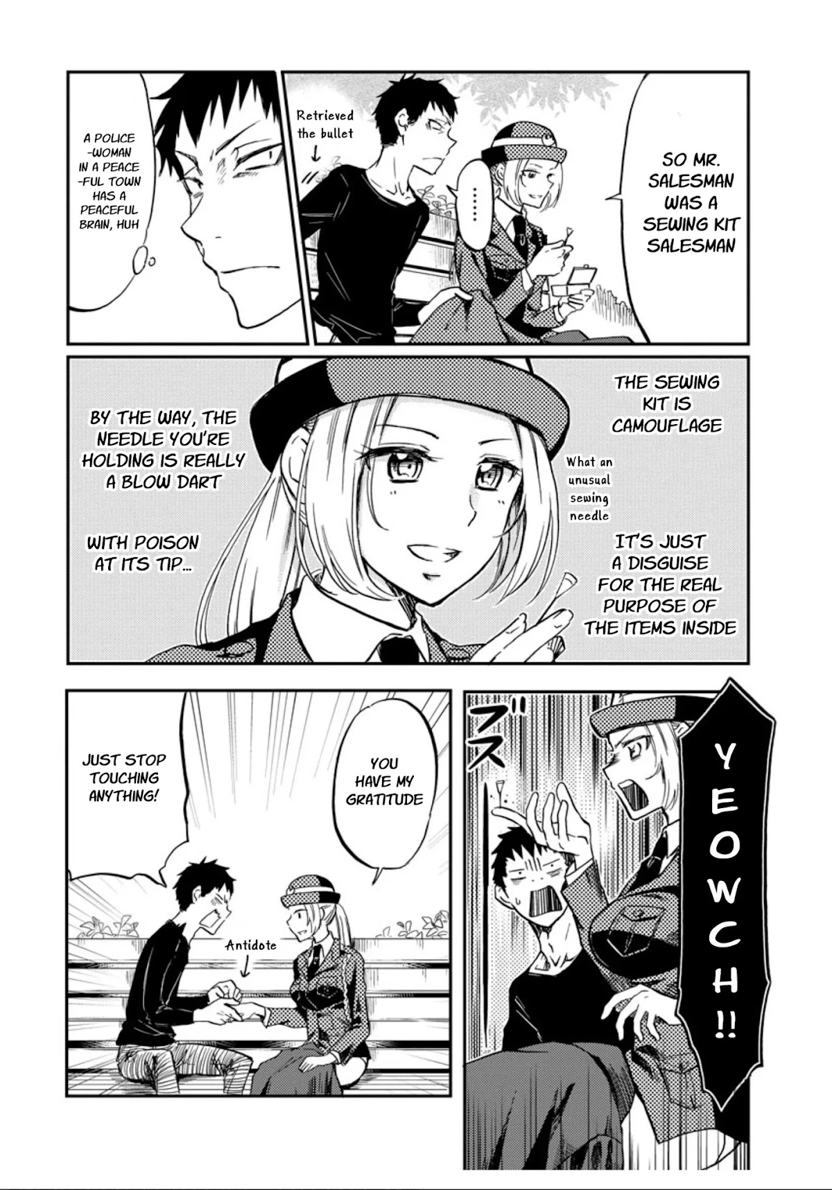 Policewoman and Assassin Chapter 1 page 7 - Chapter 1: action. 1