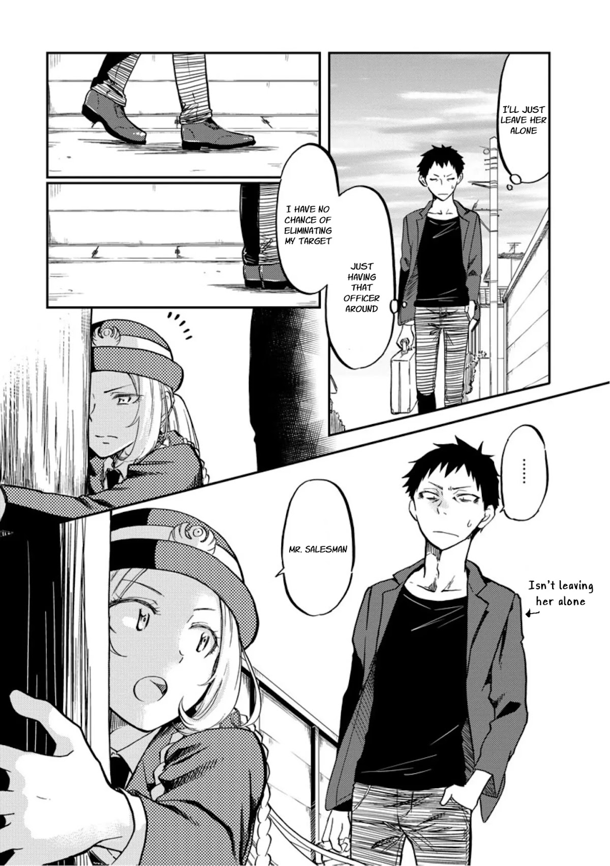 Policewoman and Assassin Chapter 3 page 2 - Chapter 3: action. 3