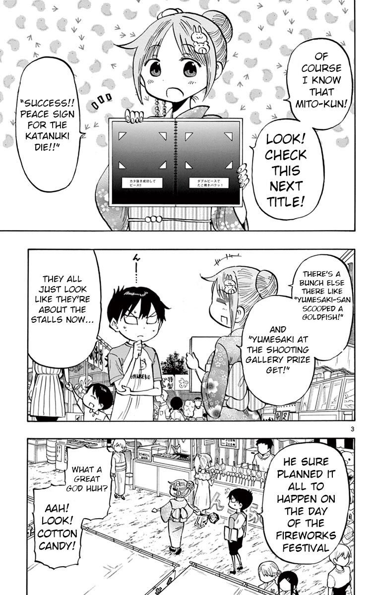 Ponkotsu-chan Kenshouchuu Chapter 40 page 3 - Chapter 40: Around and Round the Stalls