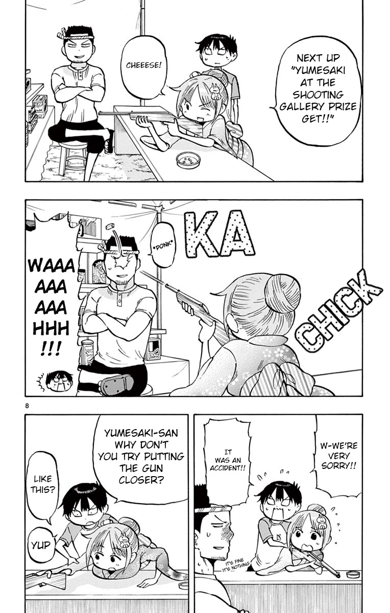 Ponkotsu-chan Kenshouchuu Chapter 40 page 8 - Chapter 40: Around and Round the Stalls