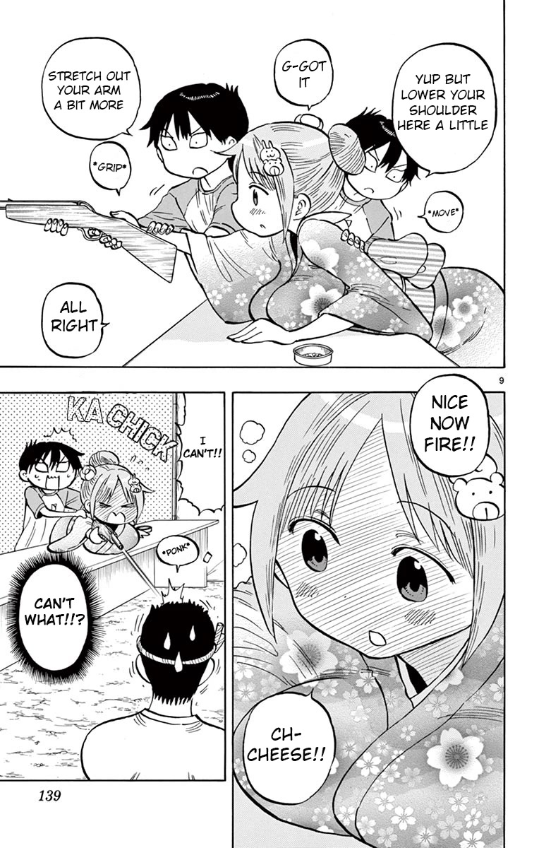 Ponkotsu-chan Kenshouchuu Chapter 40 page 9 - Chapter 40: Around and Round the Stalls