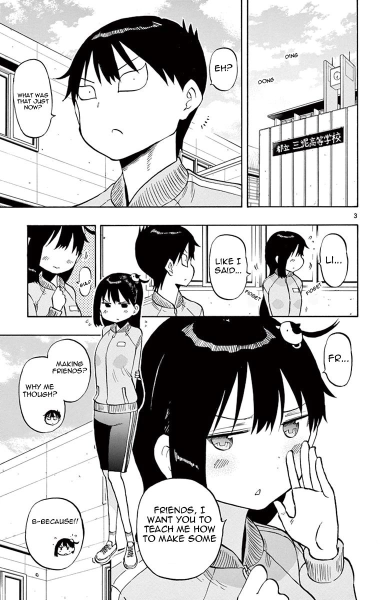 Ponkotsu-chan Kenshouchuu Chapter 49 page 3 - Chapter 49: How to Make a Friend