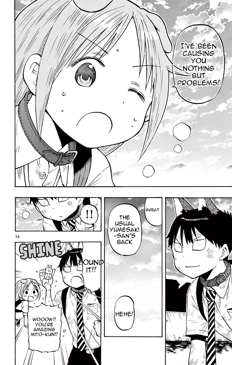 Ponkotsu-chan Kenshouchuu Chapter 50 page 14 - Chapter 50: Yumesaki's Hair Clip