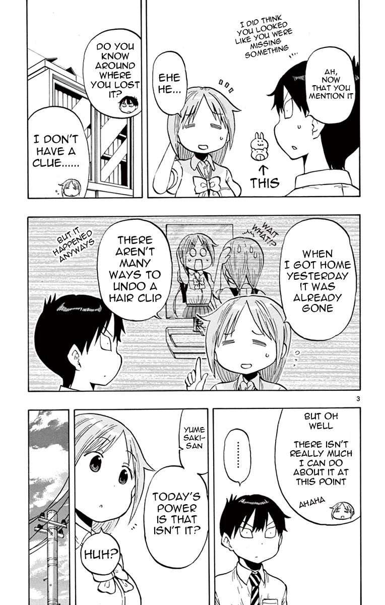 Ponkotsu-chan Kenshouchuu Chapter 50 page 3 - Chapter 50: Yumesaki's Hair Clip