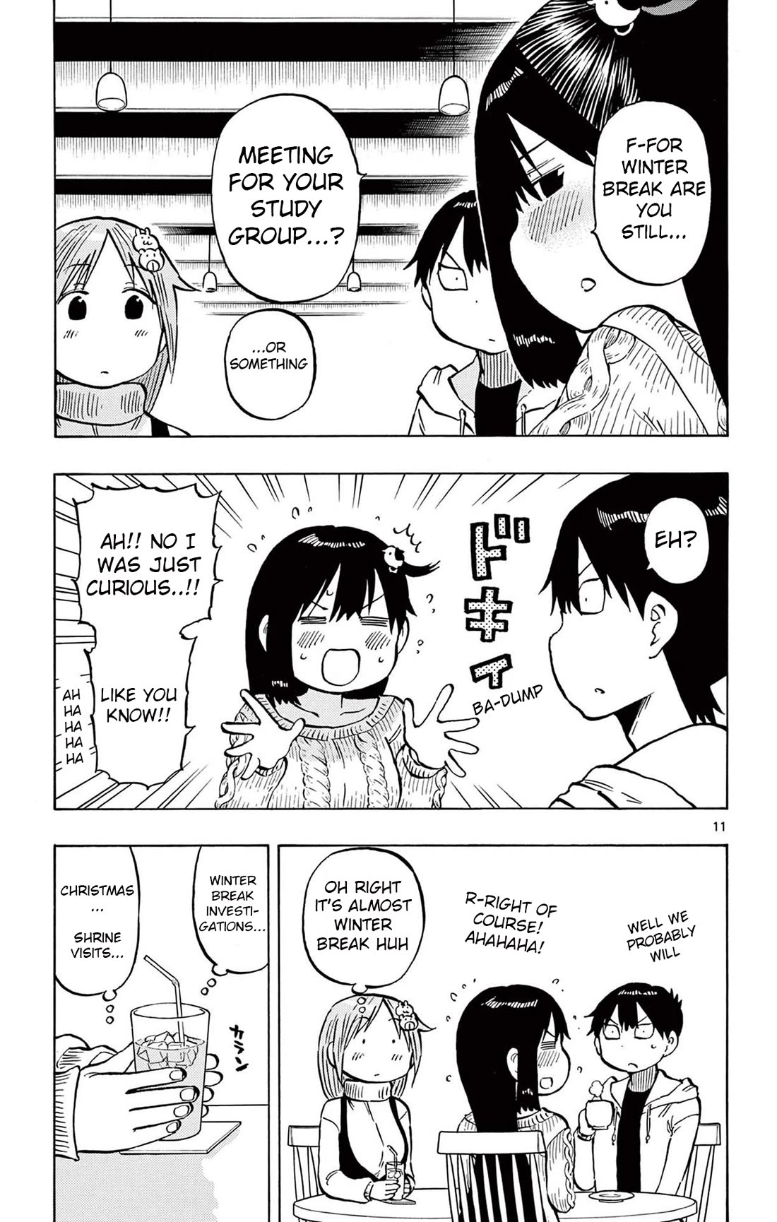 Ponkotsu-chan Kenshouchuu Chapter 76 page 15 - Chapter 76: Triangle Cafe