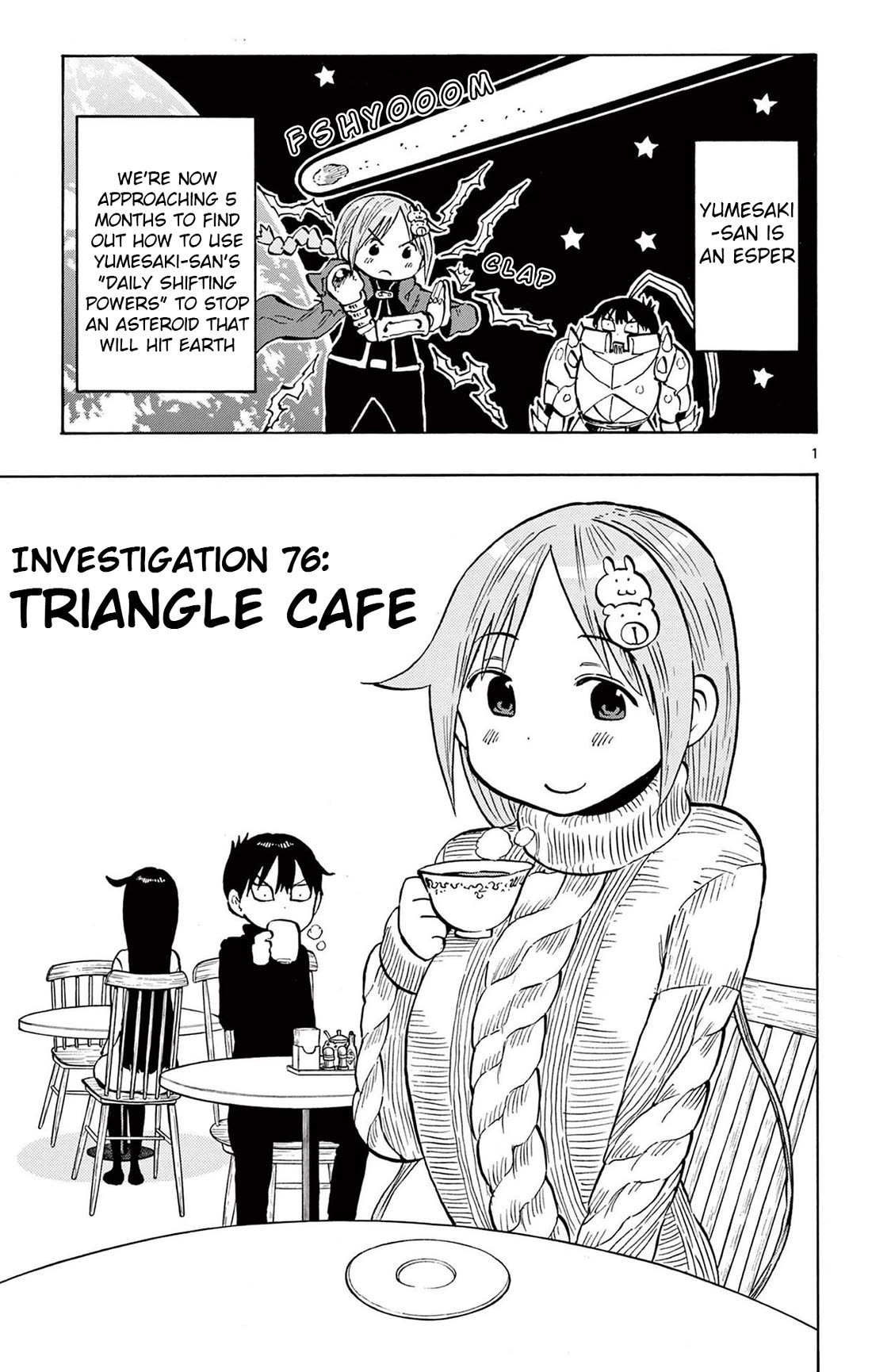 Ponkotsu-chan Kenshouchuu Chapter 76 page 5 - Chapter 76: Triangle Cafe