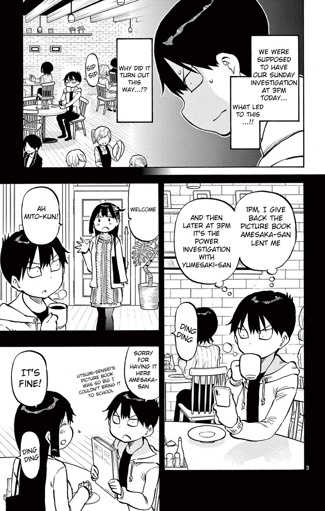 Ponkotsu-chan Kenshouchuu Chapter 76 page 7 - Chapter 76: Triangle Cafe