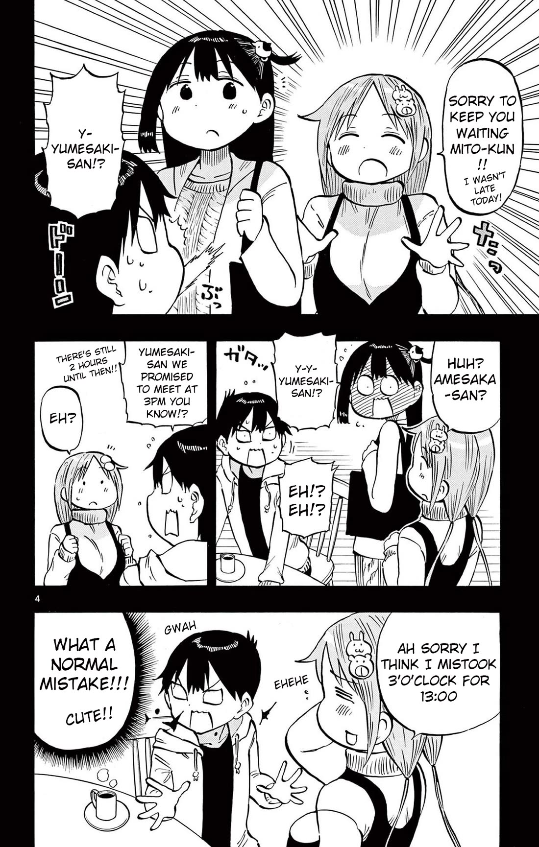 Ponkotsu-chan Kenshouchuu Chapter 76 page 8 - Chapter 76: Triangle Cafe