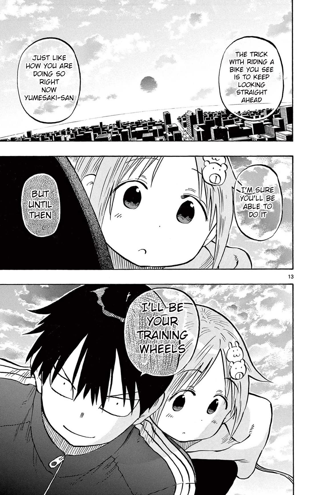 Ponkotsu-chan Kenshouchuu Chapter 78 page 13 - Chapter 78: Yumesaki-san's Training Wheels