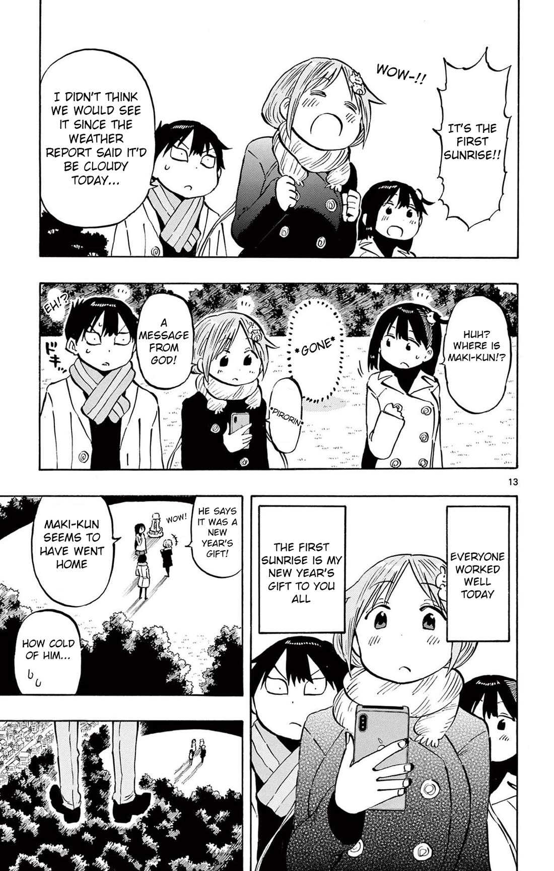 Ponkotsu-chan Kenshouchuu Chapter 84 page 13 - Chapter 84: Hatsumoude