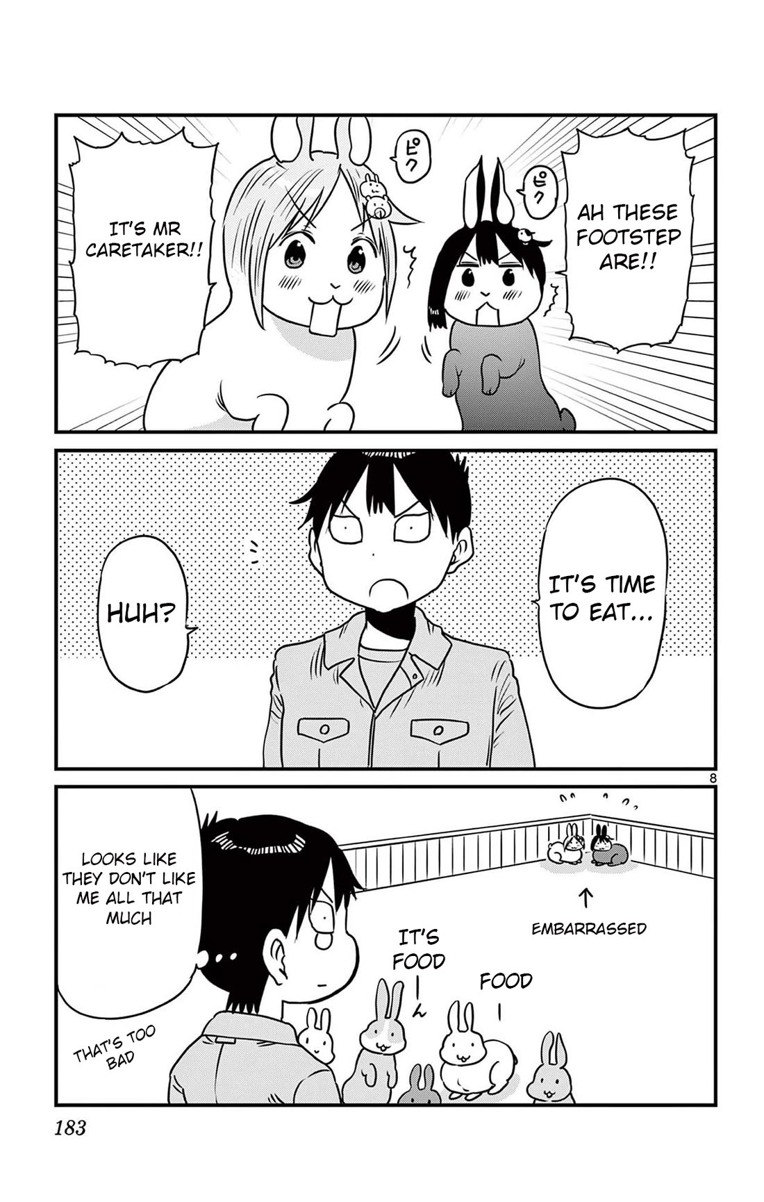 Ponkotsu-chan Kenshouchuu Chapter 86.5 page 8 - Chapter 86.5: Animal Care with Ponkotsu-chan