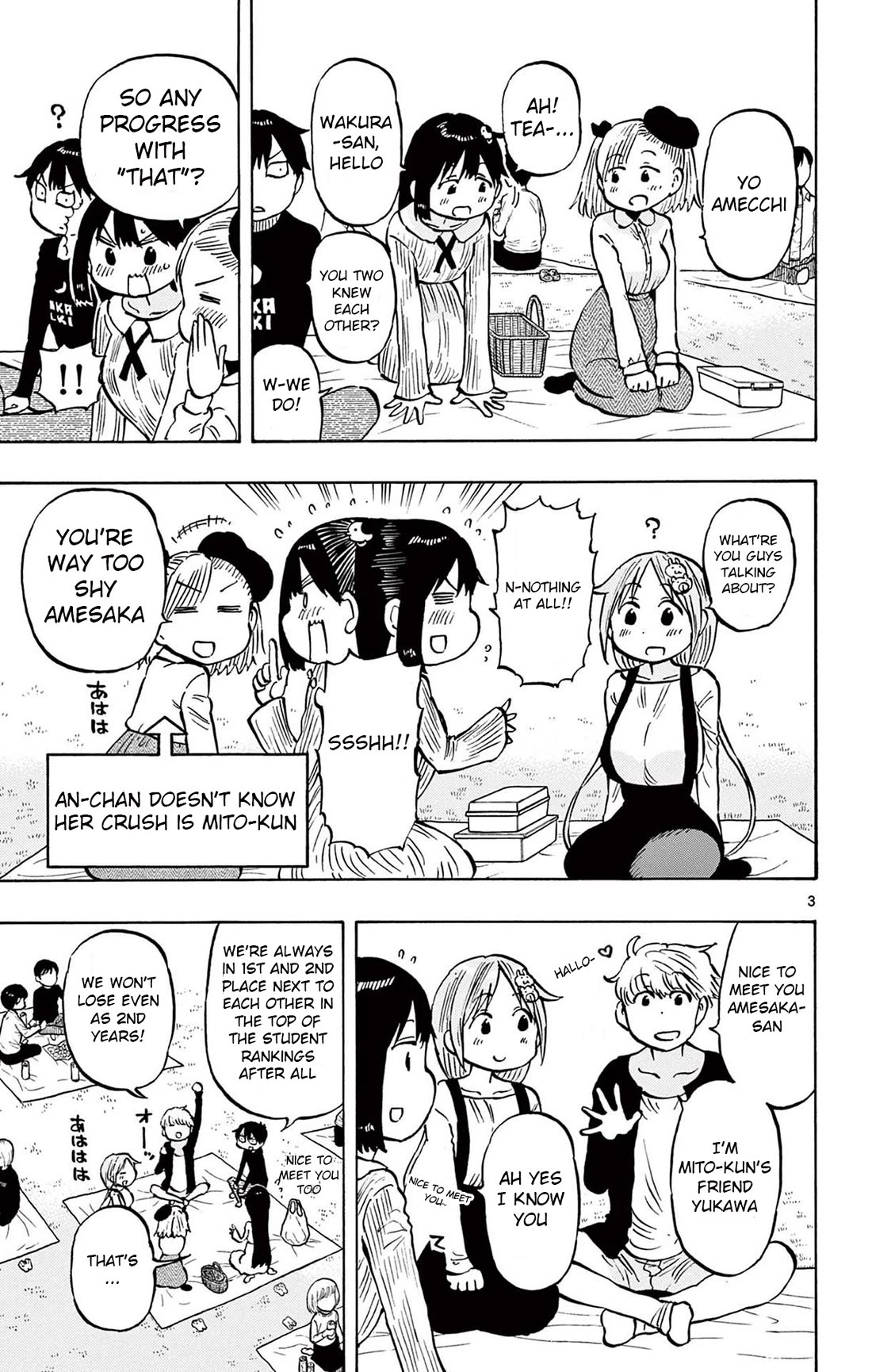 Ponkotsu-chan Kenshouchuu Chapter 91 page 3 - Chapter 91: Who My Friend Likes