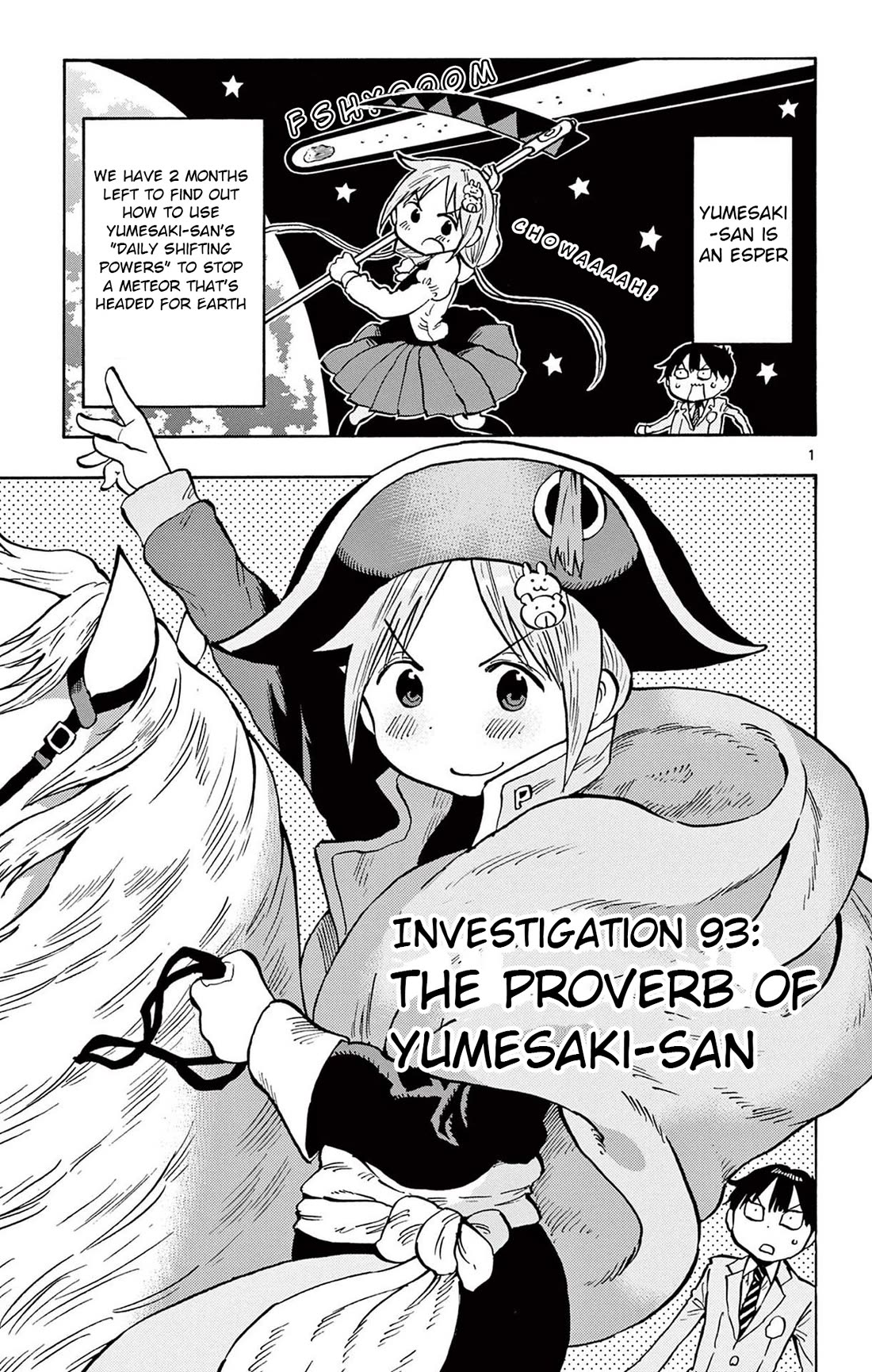 Ponkotsu-chan Kenshouchuu Chapter 93 page 1 - Chapter 93: The Proverb of Yumesaki-San
