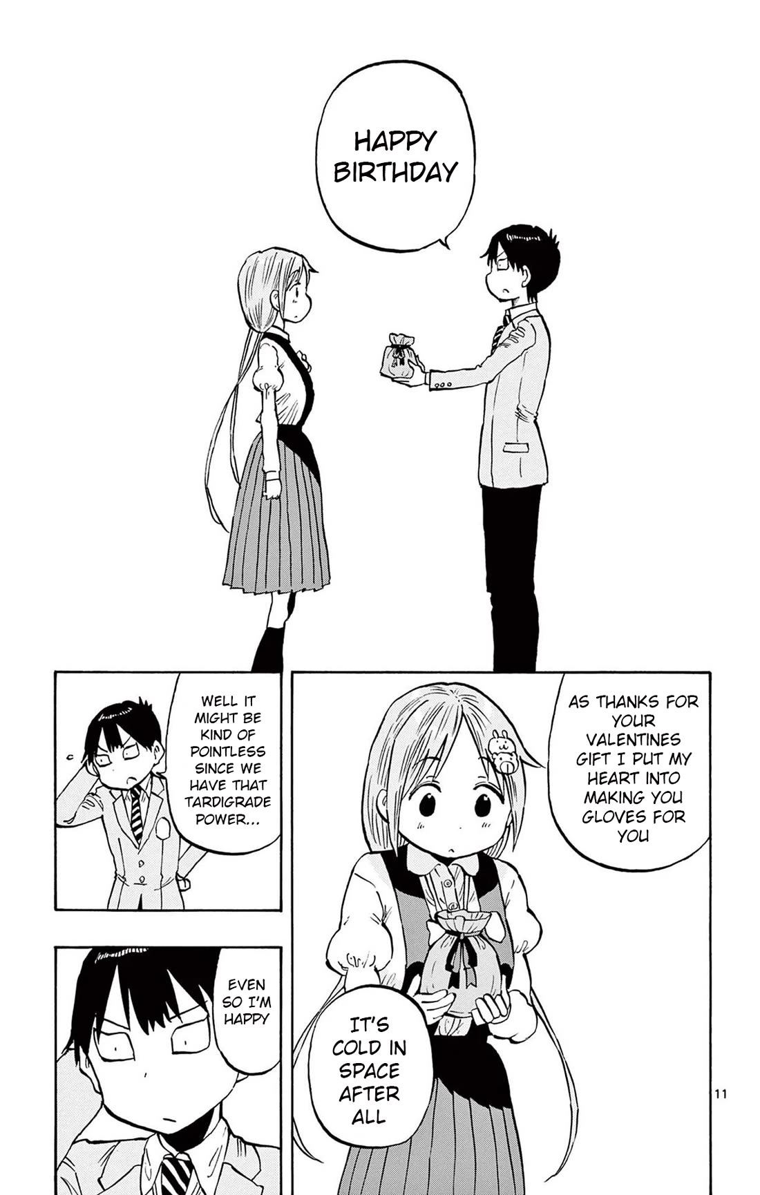 Ponkotsu-chan Kenshouchuu Chapter 95 page 11 - Chapter 95: Telepathy Direct Message