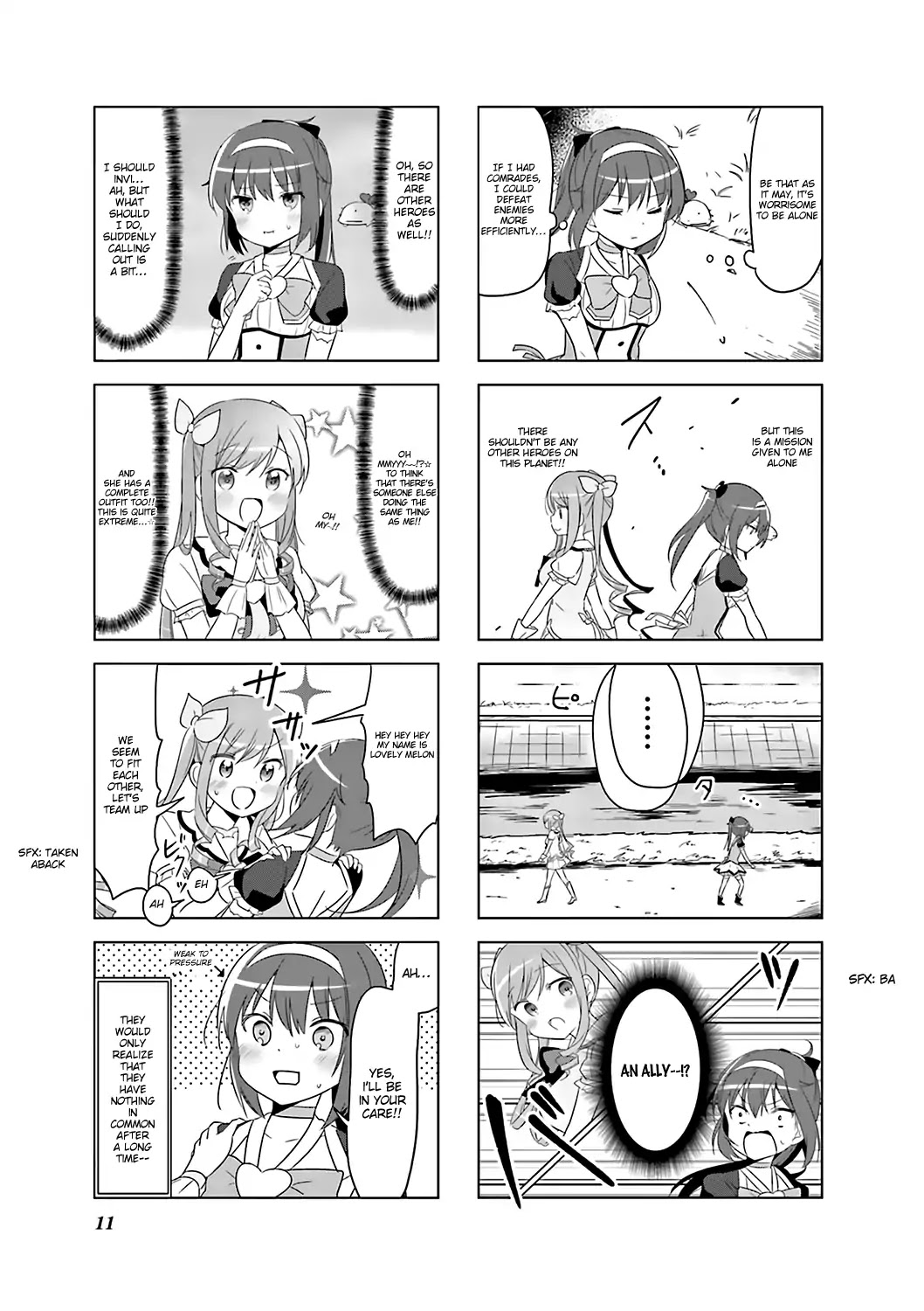 Ponkotsu Hero Eileen Chapter 1 page 13 - Chapter 1: Vs Unknown Planet, Earth