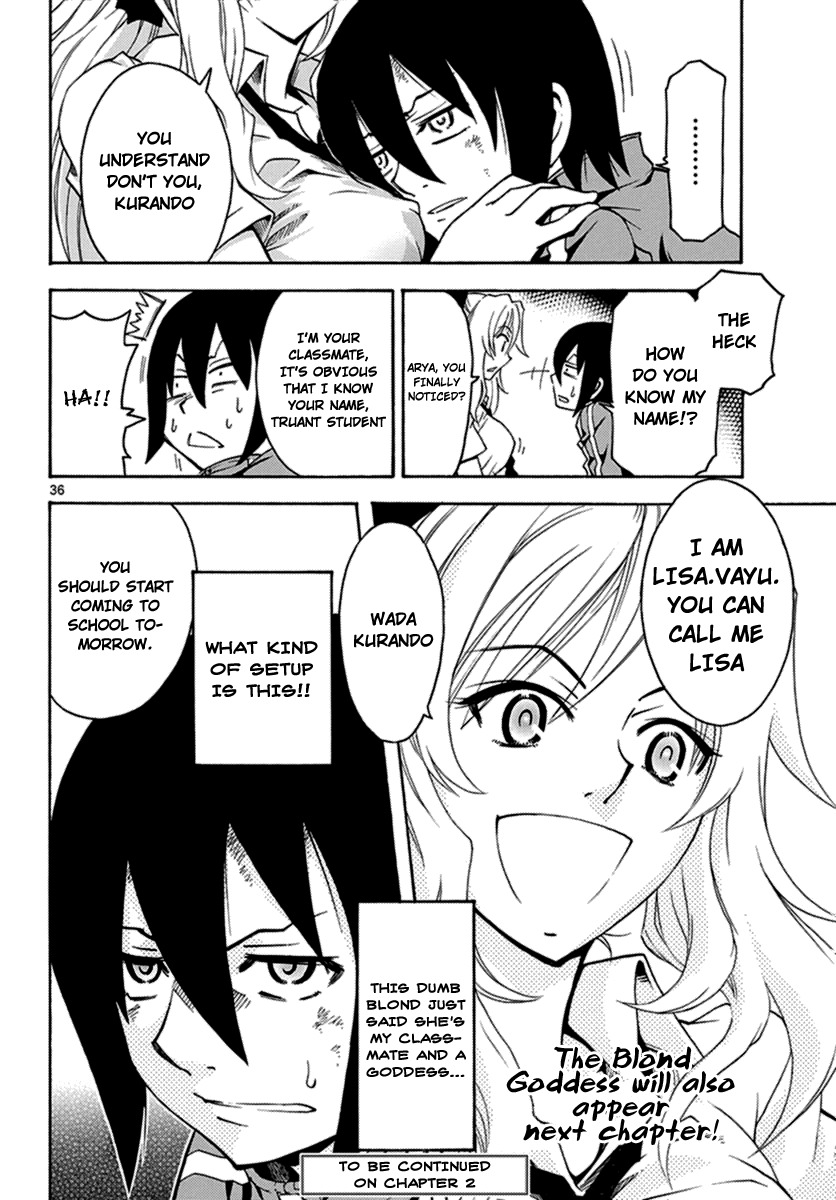 Popcorn Avatar Chapter 1 page 36 - Chapter 1: Cheerleader is a goddess