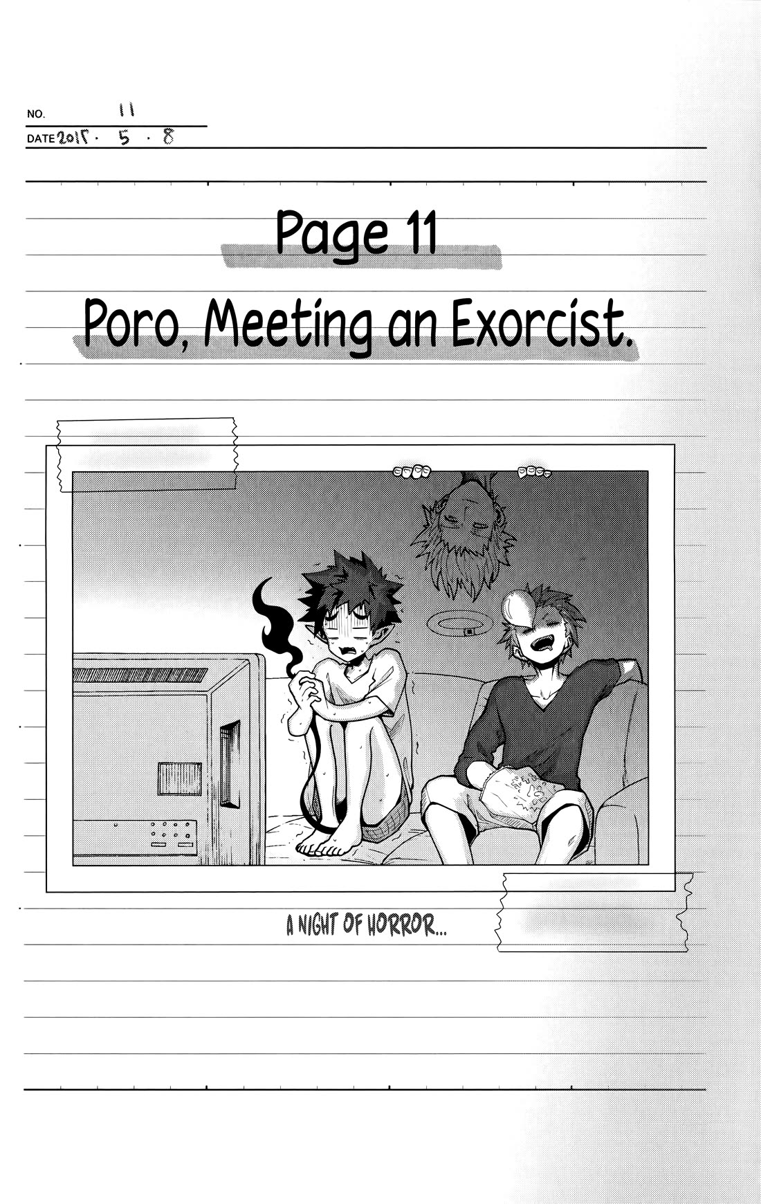 Poro no Ryuugaku-ki Chapter 11 page 2 - Chapter 11: Poro, Meeting an Exorcist.
