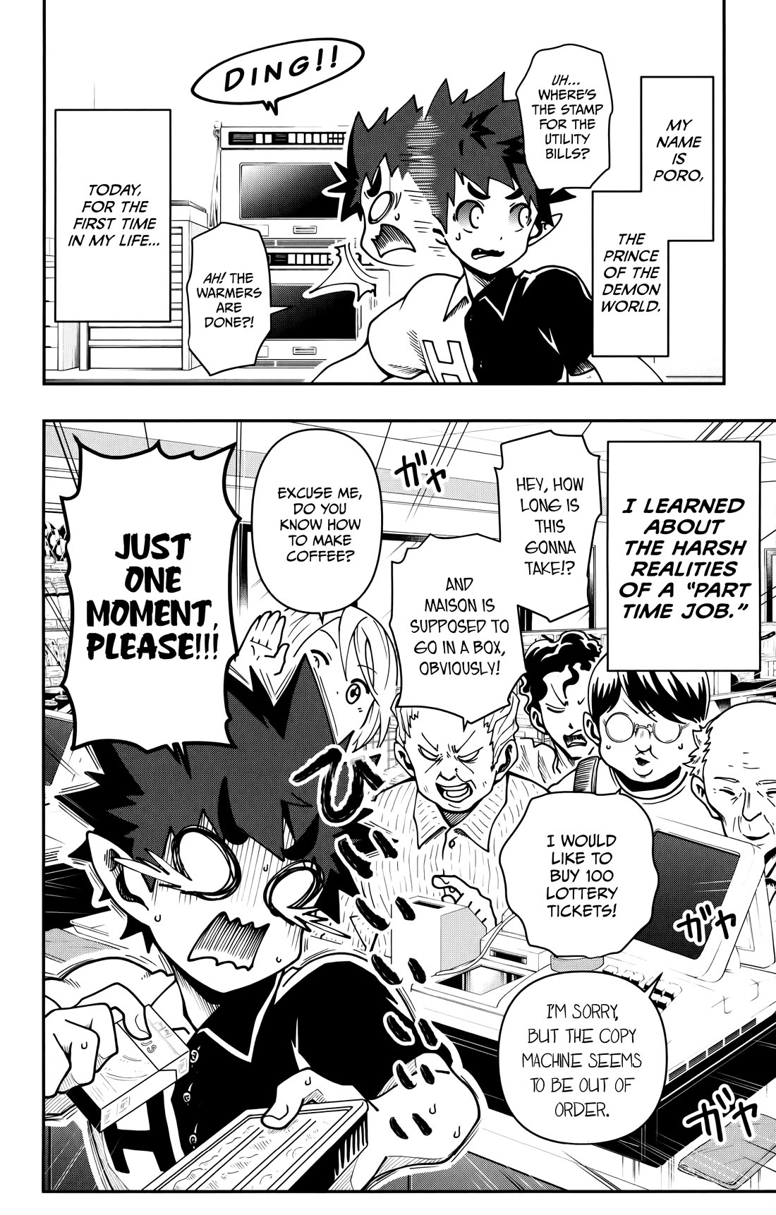 Poro no Ryuugaku-ki Chapter 4 page 3 - Chapter 4: Poro, Working Part Time.