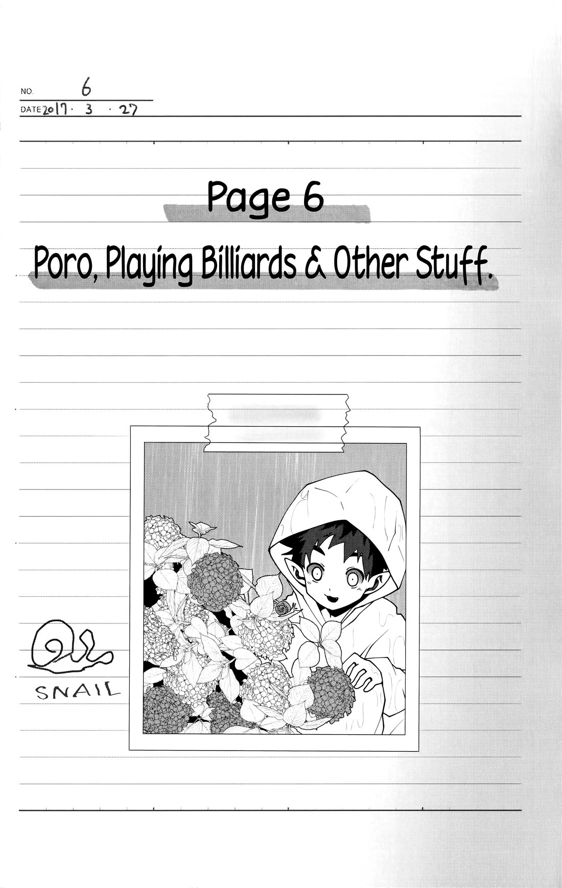 Poro no Ryuugaku-ki Chapter 6 page 2 - Chapter 6: Poro, Playing Billiards & Other Stuff.