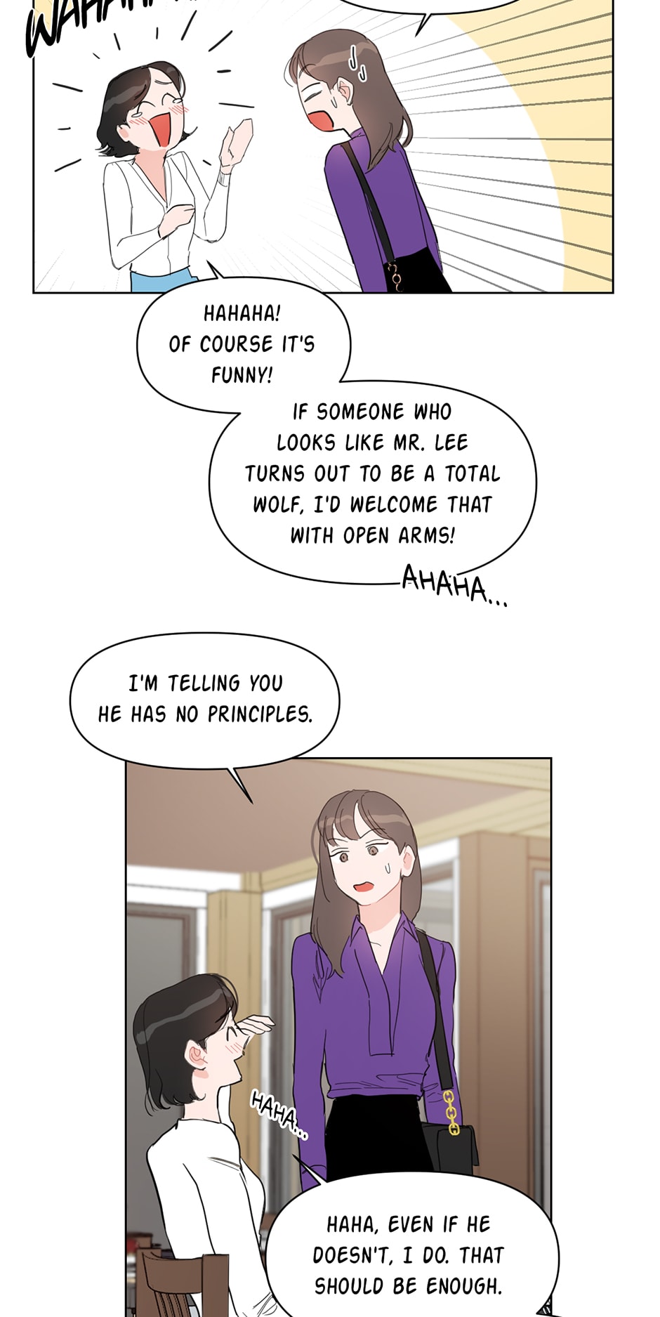 Positively Yours Chapter 11 page 46 - Chapter 11: Staff Dinner