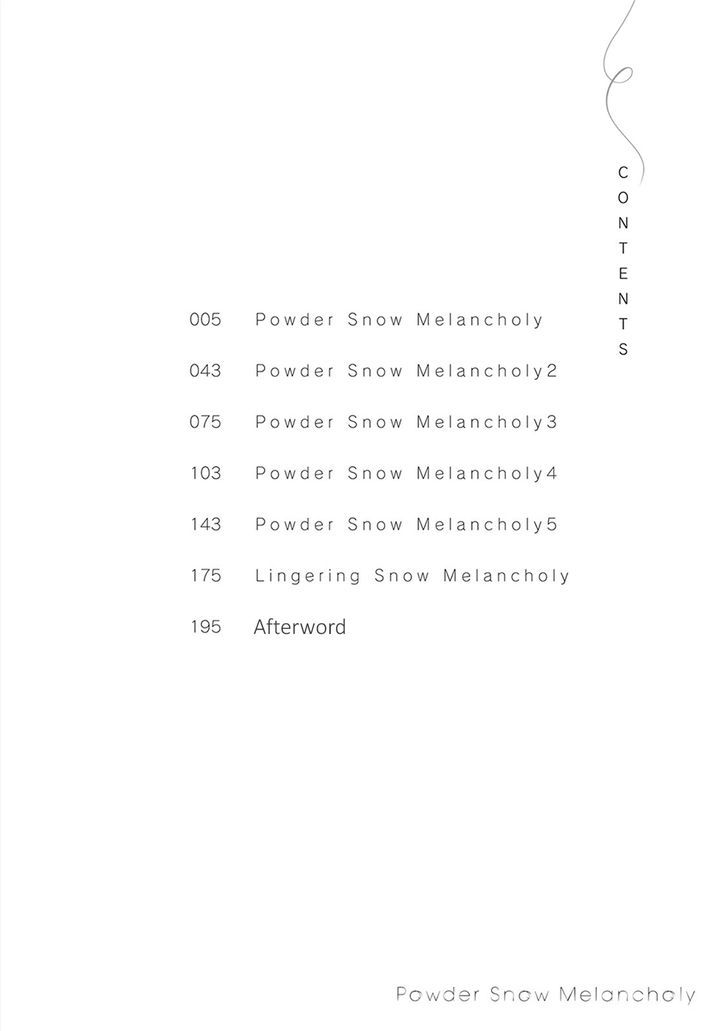 Powder Snow Melancholy Chapter 1 page 5 - Chapter 1