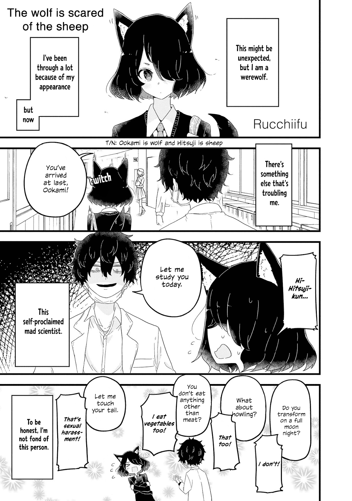 Precious 4p Short Stories Chapter 23 page 1 - Chapter 23: Wolf is scared of Sheep [by Rucchiifu]