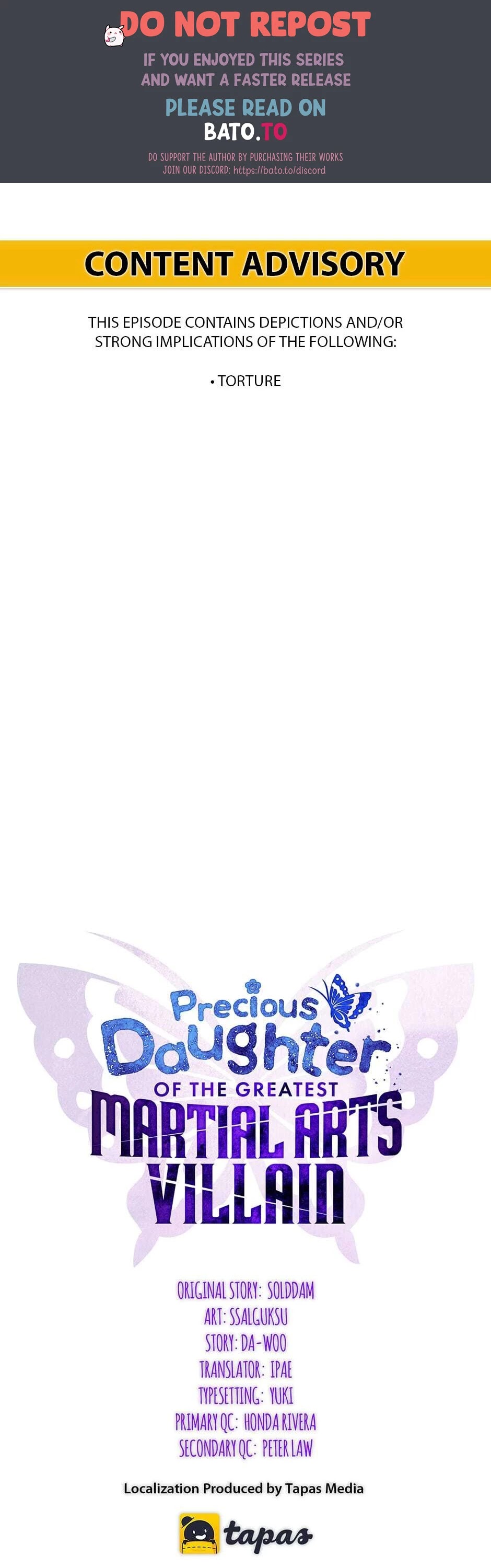Precious Daughter of the Greatest Martial Arts Villain Chapter 13 page 1 - Chapter 13: A Dangerous Situation