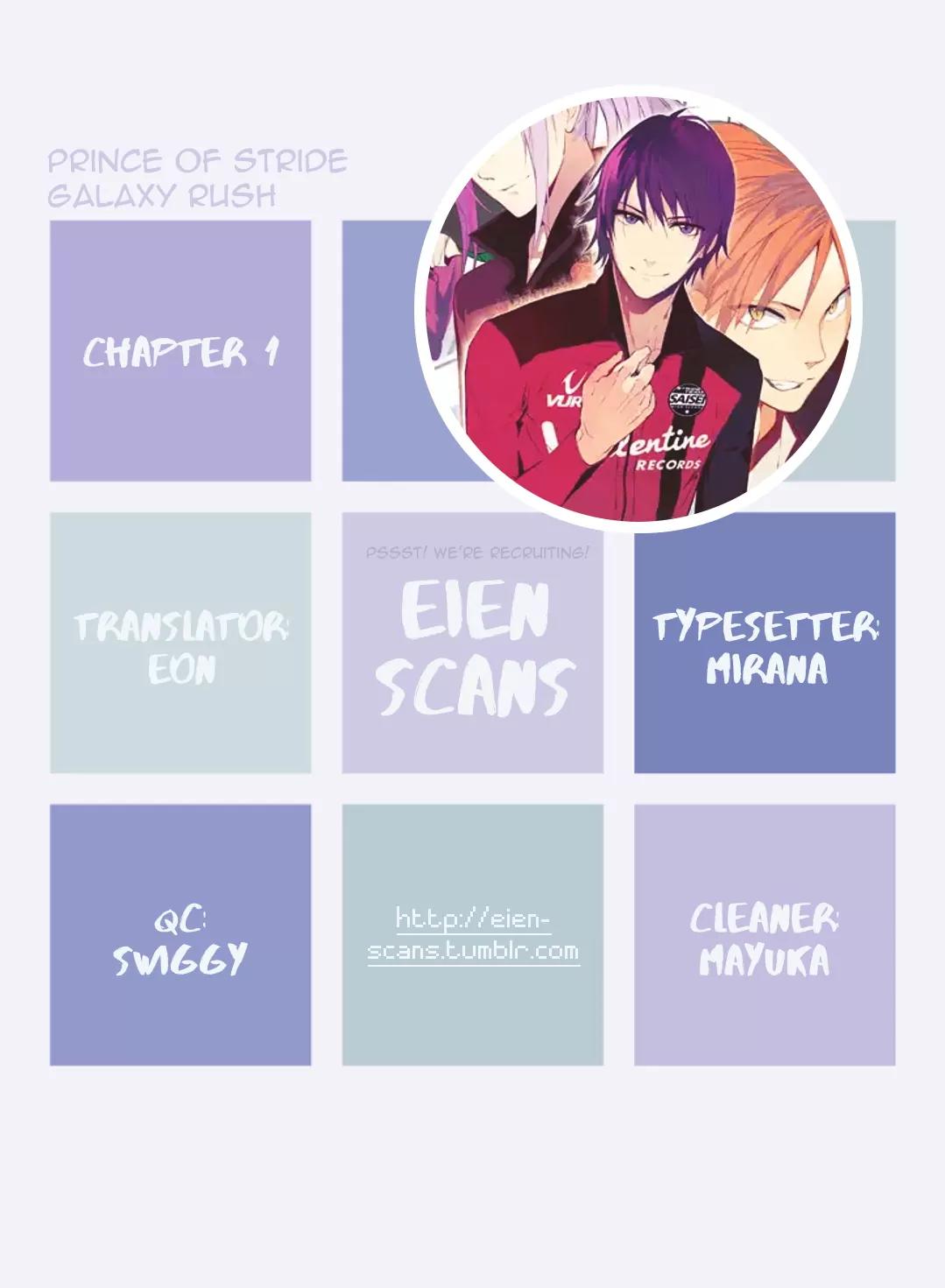 Prince of Stride - Galaxy Rush Chapter 1 page 1 - Chapter 1