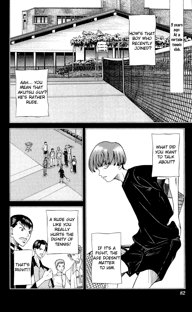 Prince of Tennis Chapter 101 page 4 - Chapter 101: The Unusually Strong Akutsu Jin
