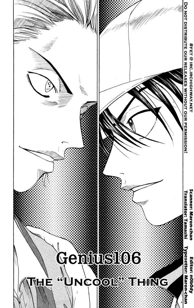 Prince of Tennis Chapter 106 page 6 - Chapter 106: The Uncool Thing