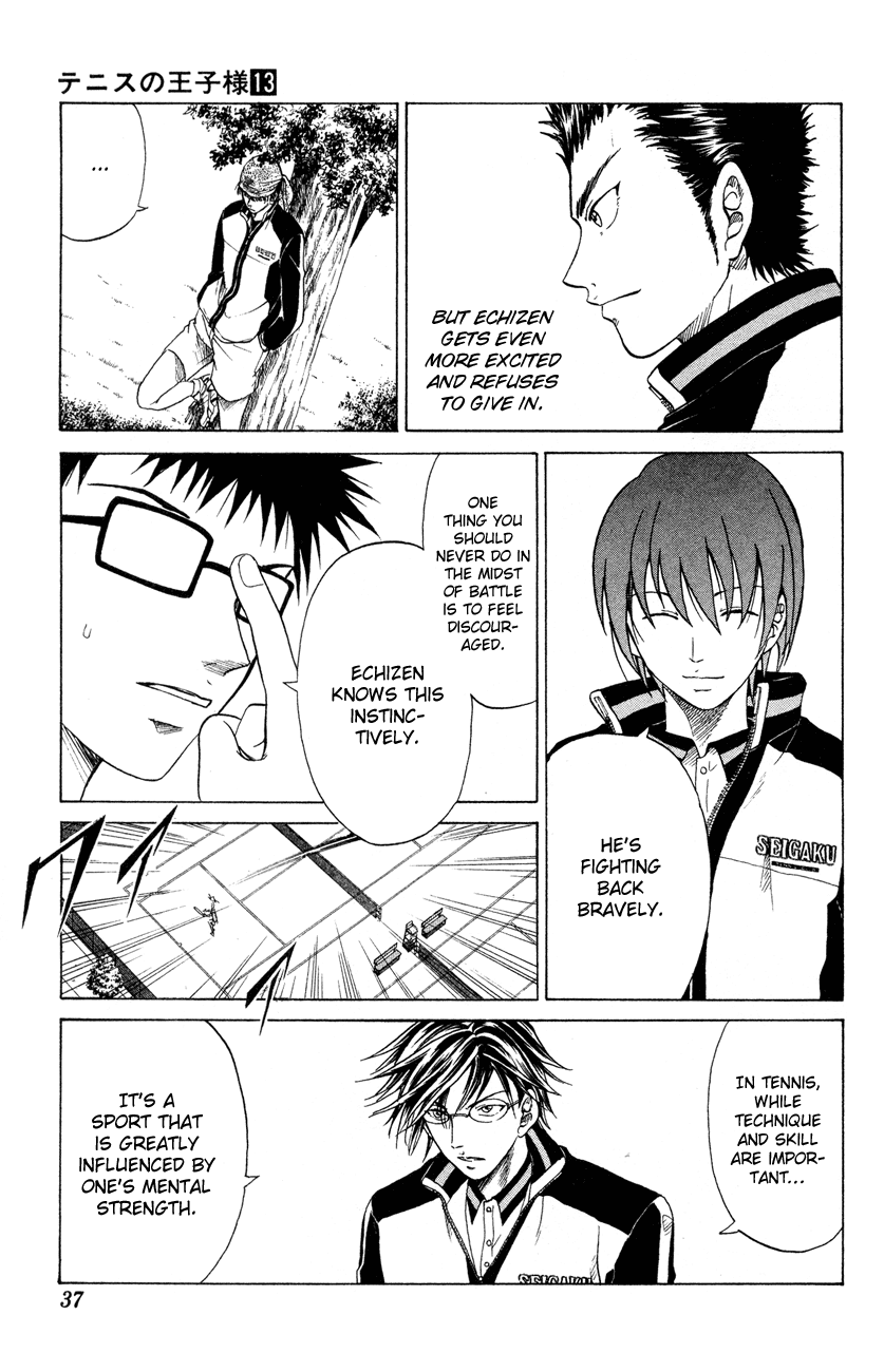 Prince of Tennis Chapter 107 page 10 - Chapter 107: Akutsu's Willpower, Ryoma's Courage