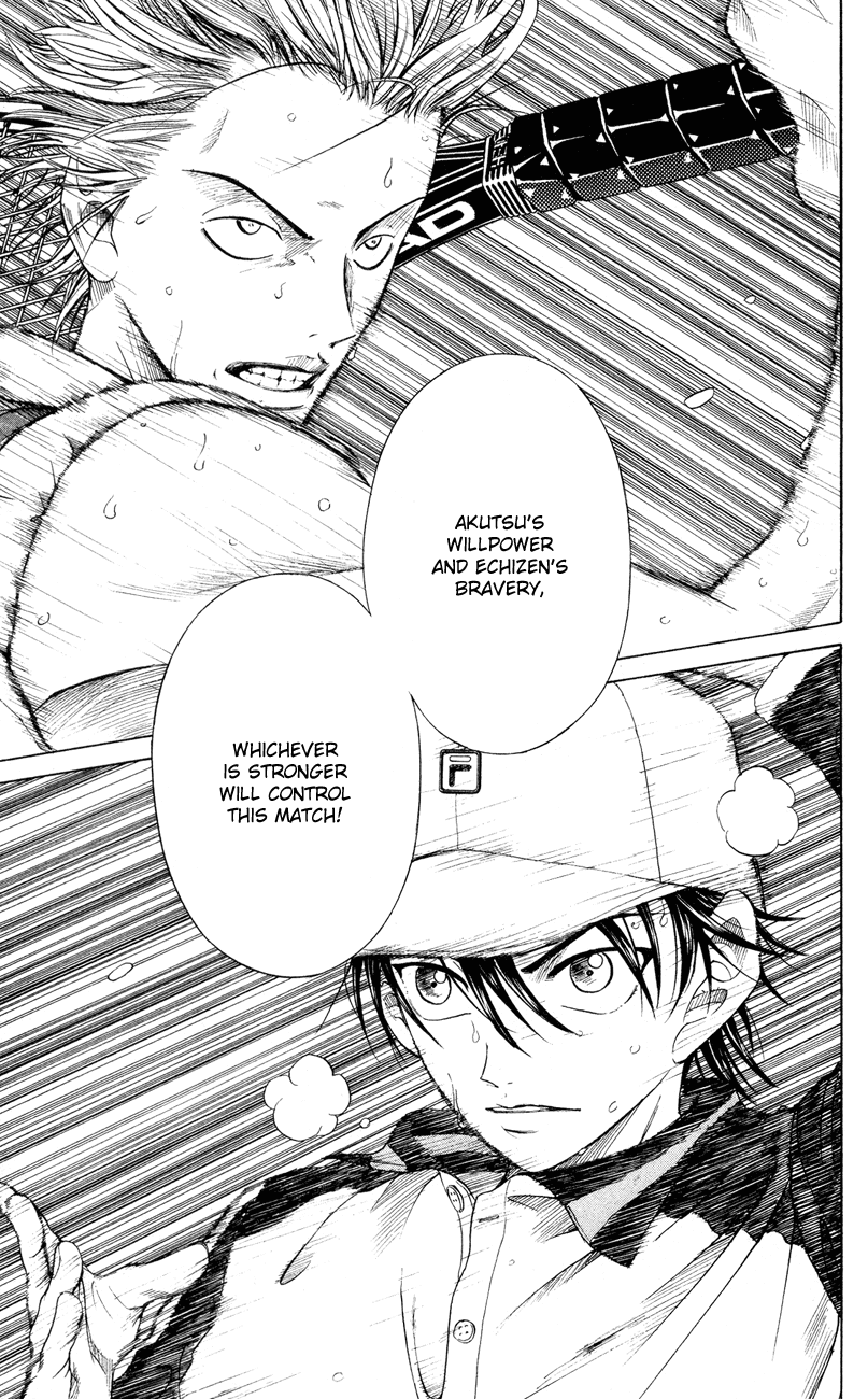 Prince of Tennis Chapter 107 page 12 - Chapter 107: Akutsu's Willpower, Ryoma's Courage
