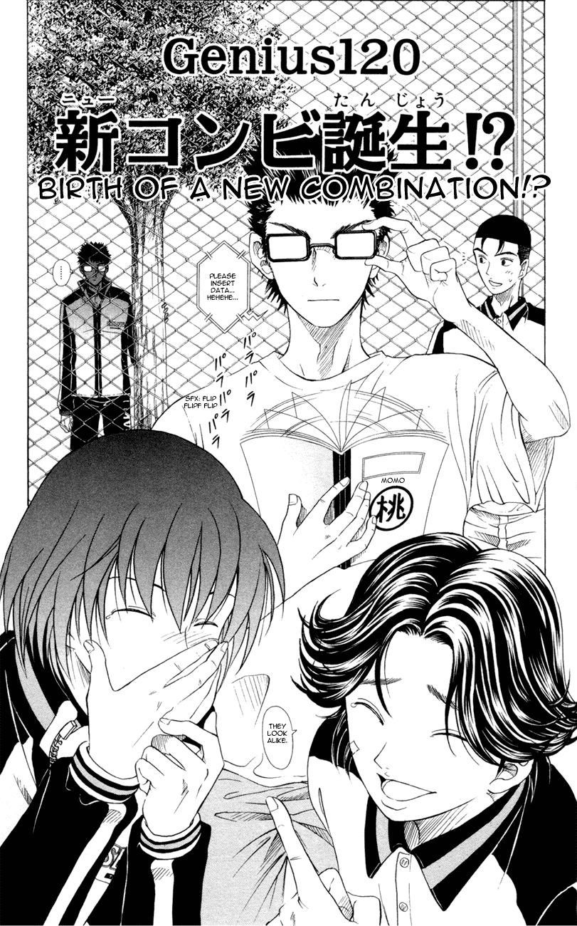 Prince of Tennis Chapter 120 page 1 - Chapter 120: Birth Of A New Combination!?