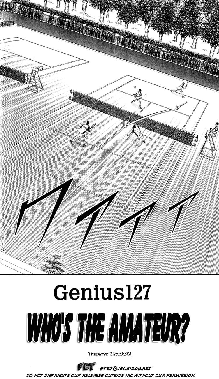 Prince of Tennis Chapter 127 page 2 - Chapter 127: Who's The Amateur?
