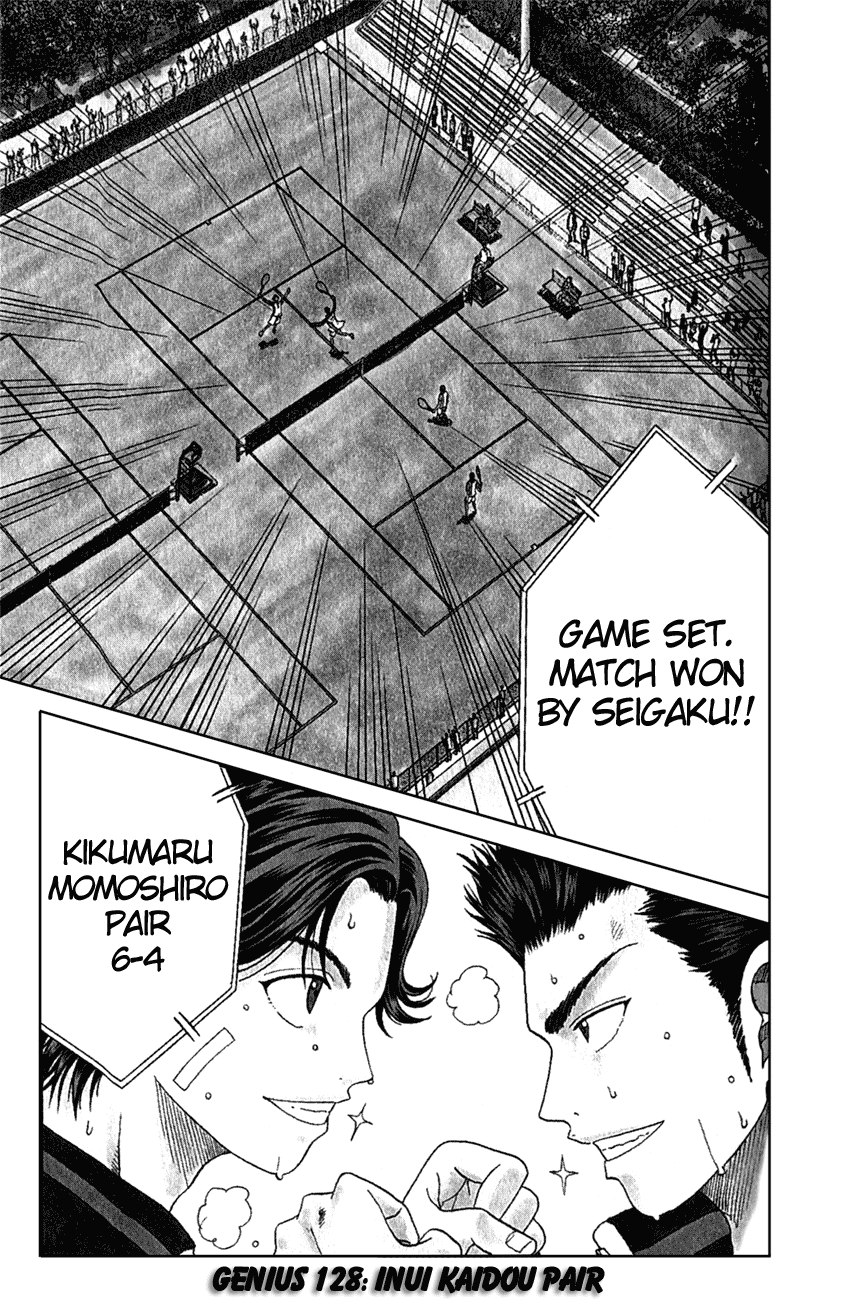 Prince of Tennis Chapter 128 page 1 - Chapter 128: Inui-Kaidou Pair