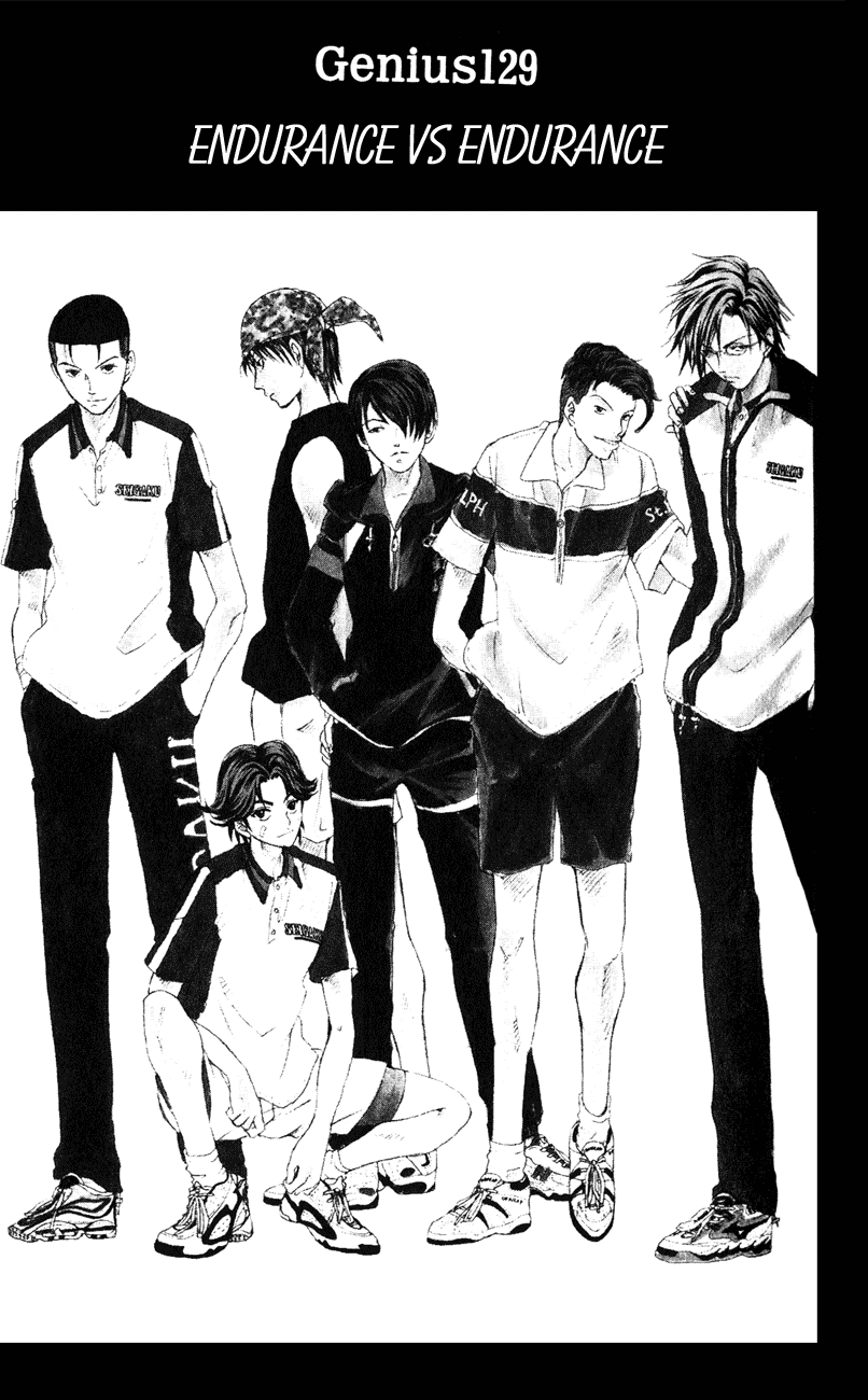 Prince of Tennis Chapter 129 page 1 - Chapter 129: Endurance VS Endurance