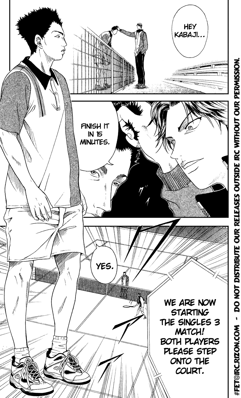 Prince of Tennis Chapter 135 page 3 - Chapter 135: Power Match