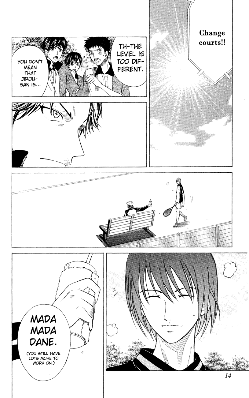Prince of Tennis Chapter 141 page 12 - Chapter 141: Akugatawa Jirou