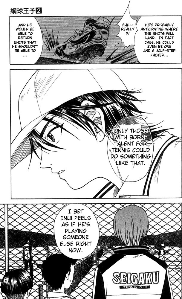 Prince of Tennis Chapter 15 page 13 - Chapter 15: The Weight Of Half A Step